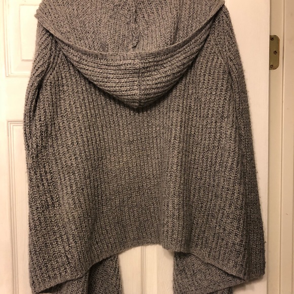 Forever 21 Grey Hooded Cardigan - Picture 3 of 4